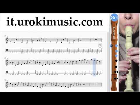 Lezioni di Flauto Dolce G. Calvin Harris ft. Rihanna - This Is What You Came For Tutorial Spartito