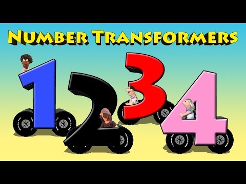 Number Transformers - Transforming Vehicles Into Numbers For Kids