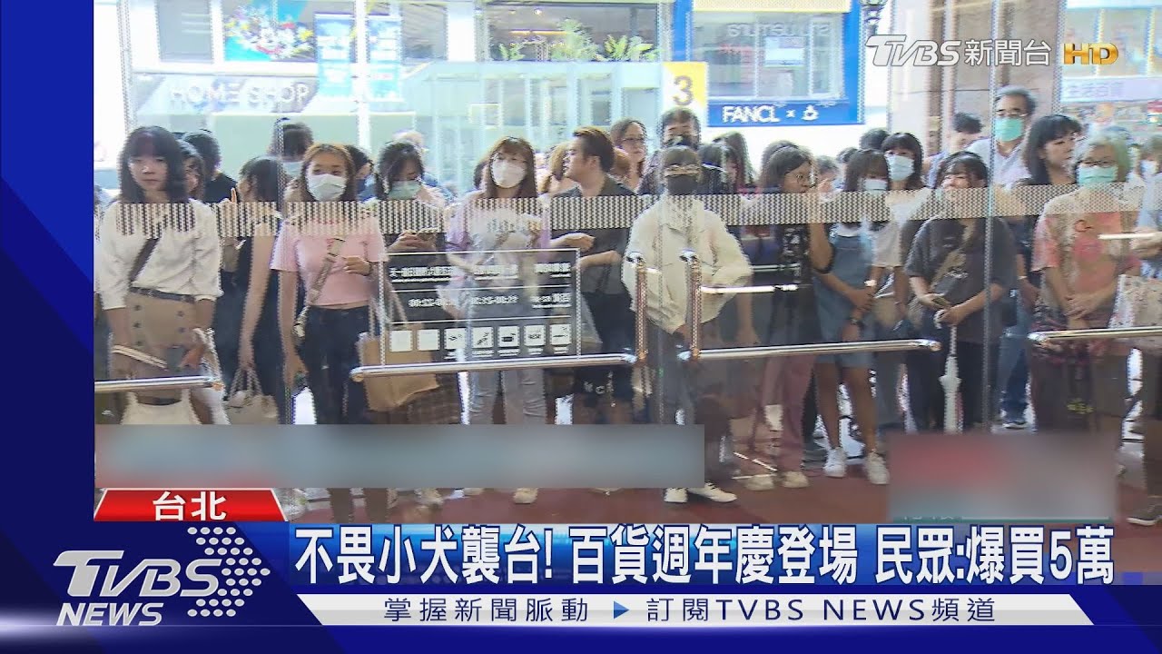 不畏小犬襲台!百貨週年慶登場 民眾:爆買5萬