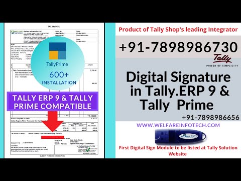 Offline digital signature in tally.erp 9, free demo/trial av...