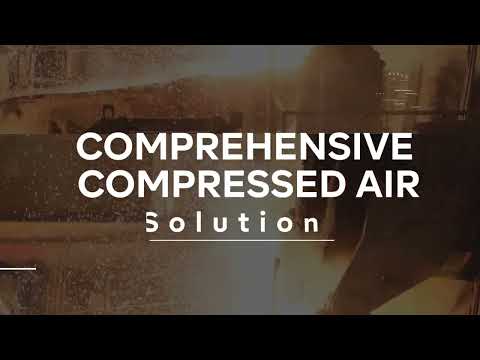 Two stage reciprocating air compressor