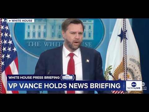 VP Vance holds White House press briefing: LIVE