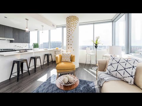 A corner 1-bedroom model at the new Eight Eleven Uptown A corner 1-bedroom model at the new Eight Eleven Uptown