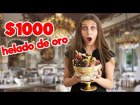 24 Hours of Eating the World's Most Expensive Food - Golden Ice Cream and More, Mimi Land