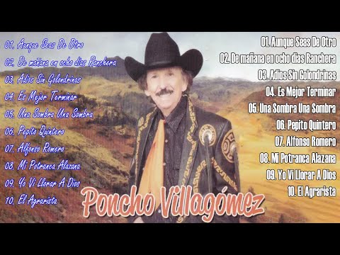 Poncho Villagómez Mejor Exitos Del Recuerdos || Corridos Rancheras Viejitas Mix