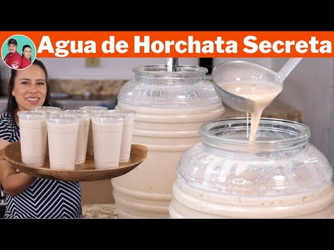 ¡¡NO Compartas esta Receta Secreta con NADIE!! la Mejor Agua de HORCHATA Cremosa y llena de SABOR |