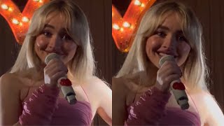 Sabrina Carpenter meeting a Joshua at her show