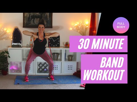 Full Body Resistance Band Workout (At Home) | 30 Minutes Burn 235 Calories*