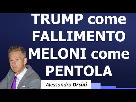 Trump as a failure. Meloni as a pot.