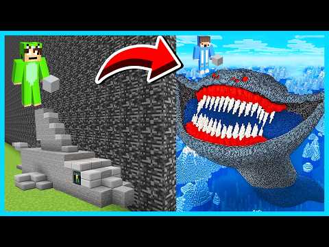 MIPAN & ZUZUZU VS BONNI & NYAMNYAM BATTLE MEMBANGUN PATUNG DI MINECRAFT SURVIVAL!