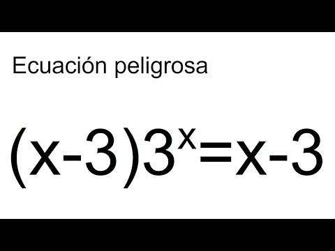 ECUACIÓN EXPONENCIAL PELIGROSA. Álgebra Básica