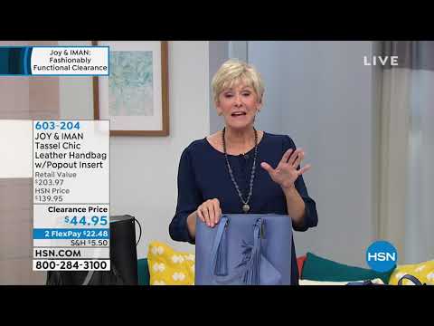 HSN | Joy & IMAN: Fashionably Functional Clearance 03.09.2019 - 05 AM