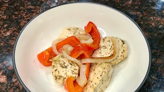 EASY Baked Chicken & Vinegar Peppers Recipe | 30 Minute One-Pot/Dish Meal!