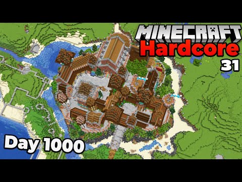Finishing my MEGA BASE by day 1000 in Hardcore Minecraft 1.17 Survival Lets play