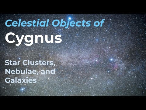 Celestial Objects of Cygnus - Star Clusters, Nebulae, and Galaxies