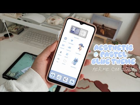 Aesthetic Realme c11 2021 🔹 How To Make Your Android Phone Aesthetic 🔹 Cute Pastel Blue Theme