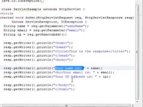 Java Programming Tutorial Web Applications With Java Jsp Basic Html Form