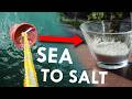 How many grams of salt are in sea water?