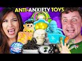 Stressed Out People Try The Best Fidget Toys For Anxiety! (Fidget Spinner, Magnetic Putty, Flip)