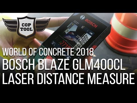 Bosch Blaze GLM400CL Laser Distance Measure 2018 World of Concrete