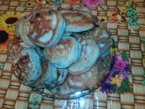 Оладьи Рыжики с вишней