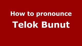 How to pronounce Telok Bunut