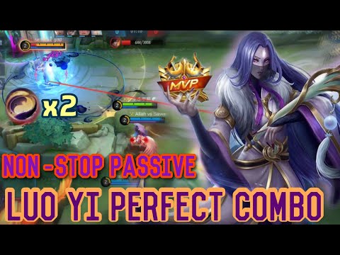 Instant Delete BEST Luo Yi Build | Perfect Double Passive | Luo Yi Gameplay | Luo Yi x2 Combo | MLBB