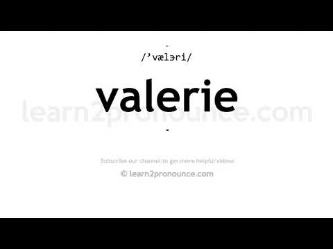 How to pronounce Valerie | English pronunciation