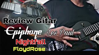 Video thumbnail for Review Gitar - Epiphone Les Paul Nightfall ( FloydRose Special ) by Papa Hero Luthier