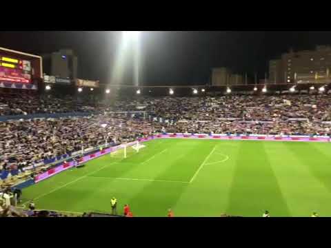 Real Zaragoza 0-4 Real Madrid. Así despedió la afición del Zaragoza a su equipo aún perdiendo 0-4 👏