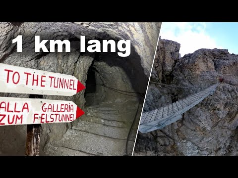 Hoch hinaus: Kleiner Lagazuoi 2778 m, Kaiserjägersteig und Felstunnel