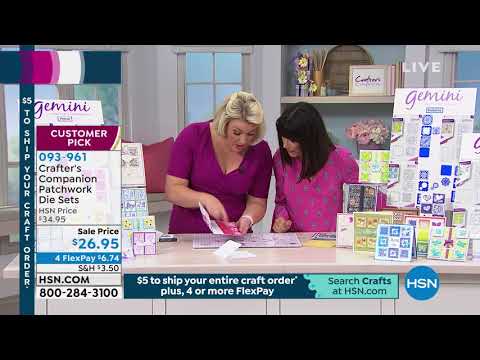 Crafter's Companion CreateACard Floral Patchwork Die Sets