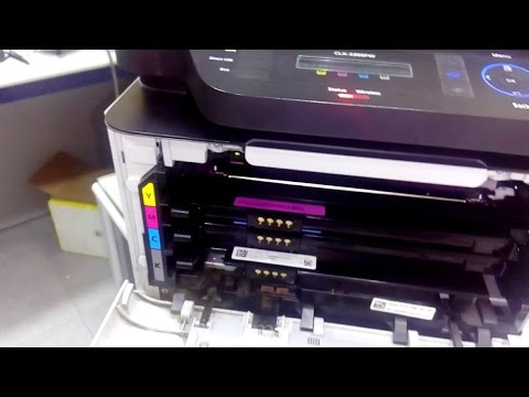 How to reset Samsung CLX-3305 Printer imaging unit