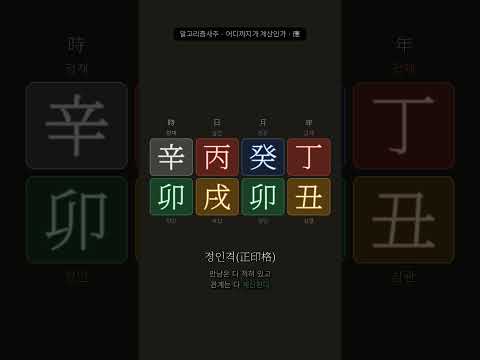 사주는 내가 누구를 만나는지 적는다 | 알고리즘으로 푸는 사주 1