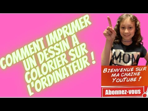 Comment imprimer un dessin à colorier sur l'ordinateur