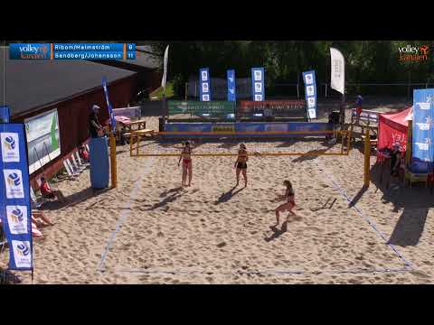 K. Ribom/S. Malmström – E. Sandberg/F. Johansson | kvartsfinal, Habo | Swedish Beach Tour 2022