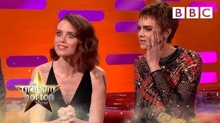Claire Foy&#39;s unusual encounter with a fan in a chip shop -The Graham Norton Show: 2017 - BBC One