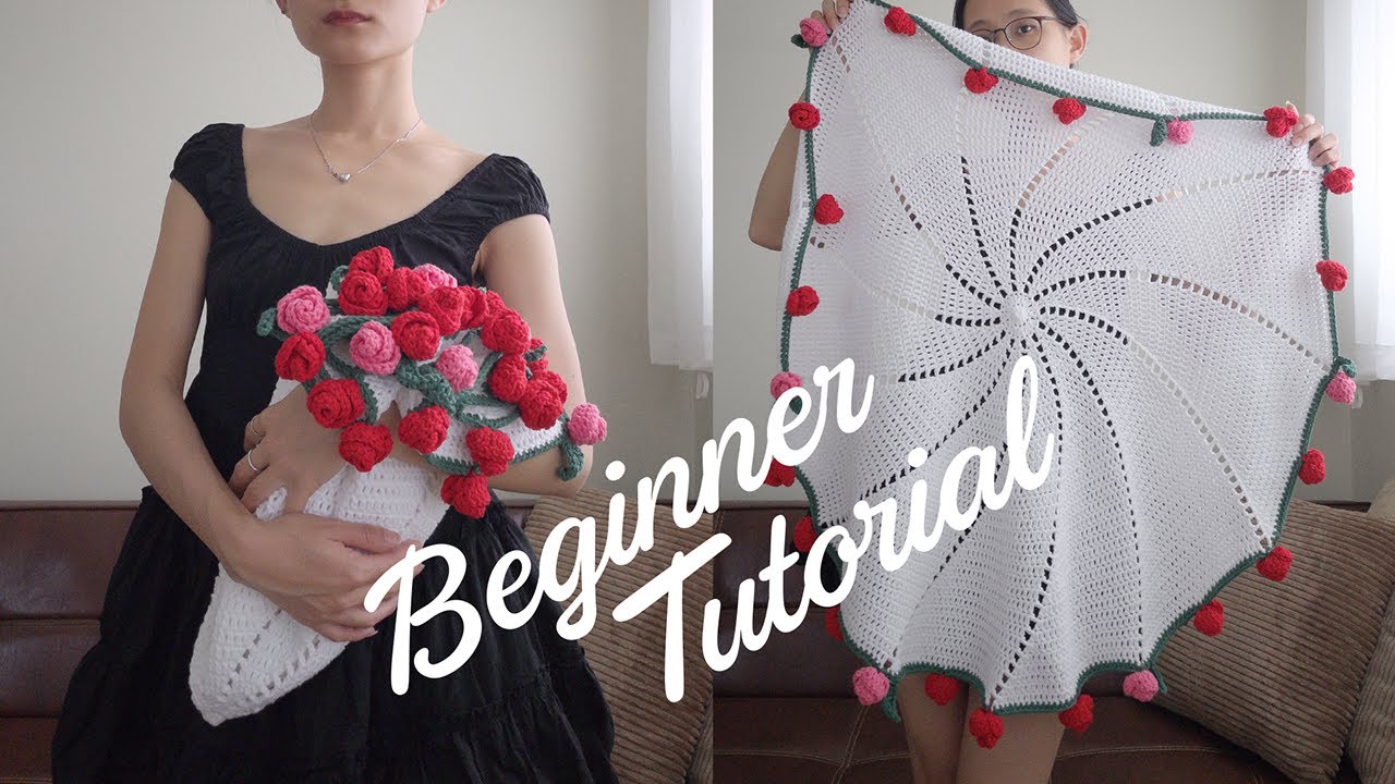 Rose Bouquet Blanket - Crochet In-depth Tutorial for Beginners