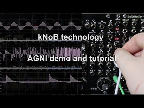 kNoB technology AGNI (VCA, Wavefolder, Distortion, Tone, Feedback, Eurorack)  Demo and tutorial