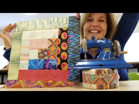 Log Cabin Quilt from a Jelly Roll! Video