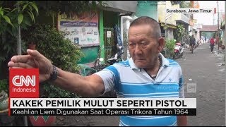 Sakti! Djoni Liem, Kakek Pemilik Mulut Seperti Pistol Layaknya Seorang Ninja