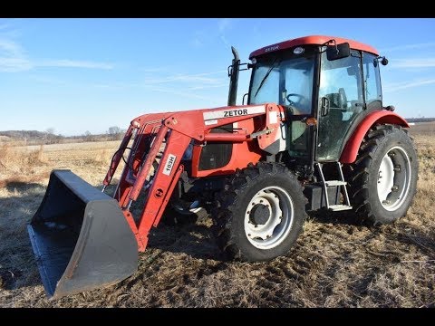 Zetor 9040 Tractor with 1416 Hours & Loader Sold Today on Illinois Farm Auction