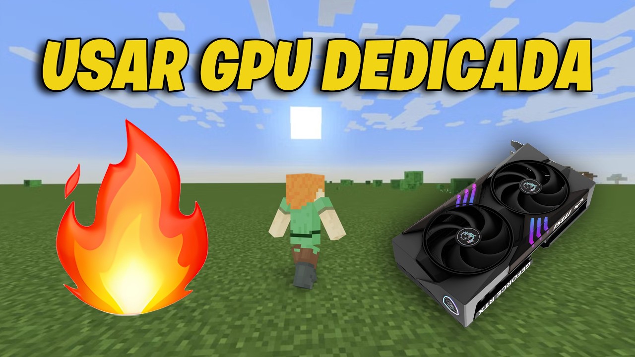 Cómo Usar la GPU Dedicada en Minecraft 🎮  Solución Minecraft No Usa GPU Dedicada AMD, NVIDIA