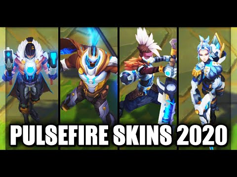 All New Pulsefire 2020 Skins Spotlight Pantheon, Ekko, Lucian, Fiora (League of Legends)