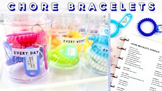 🧹🧽🧼 Free Planner Printables! How to Use ADHD Task Bracelets with a Happy Planner | Cleaning Schedule