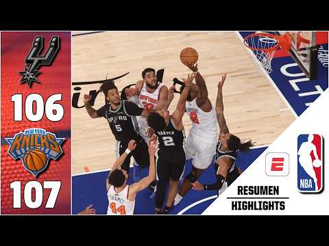 HISTÓRICA REMONTADA de KNICKS vs SPURS en Juego 4 | Highlights | Finales NBA | Resumen