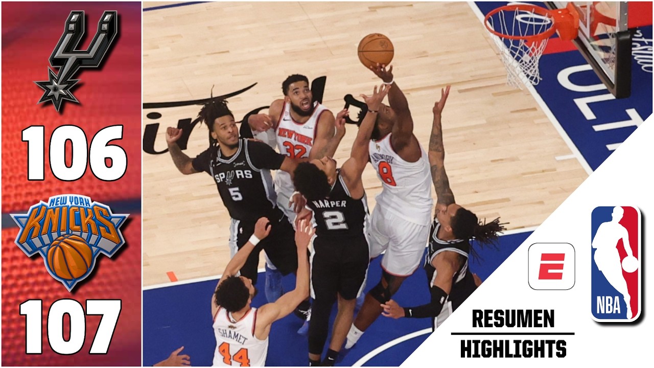HISTÓRICA REMONTADA de KNICKS en Juego 4 vs SPURS | Highlights | Finales NBA | Resumen