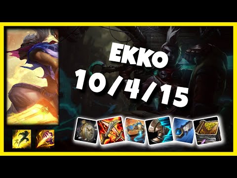 KOREAN Challenger Ekko JUNGLE (10/4/15) vs PYKE Gameplay Replay - Patch 10.18