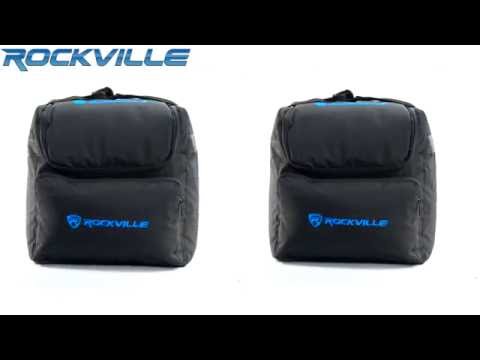 2 Rockville RLB40 Padded Travel Bag for Chauvet or American DJ Effect Lights