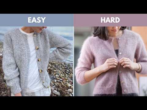 Ranking Cardigan Knitting Patterns from Easiest to Hardest